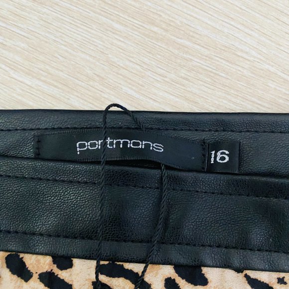 Portmans BNWT Always Ocelot Midi Pleated Skirt - Picture 6 of 9